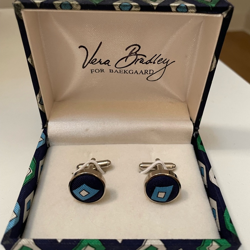 Vera Bradley for Baekgaard cuff links